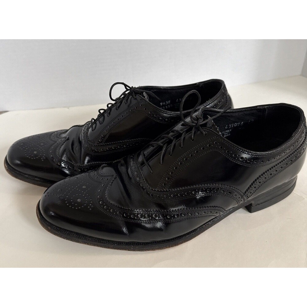 Florsheim Full Brogue Wingtip Oxford Men's 9.5 3E Wide Black Shield Sole 20330